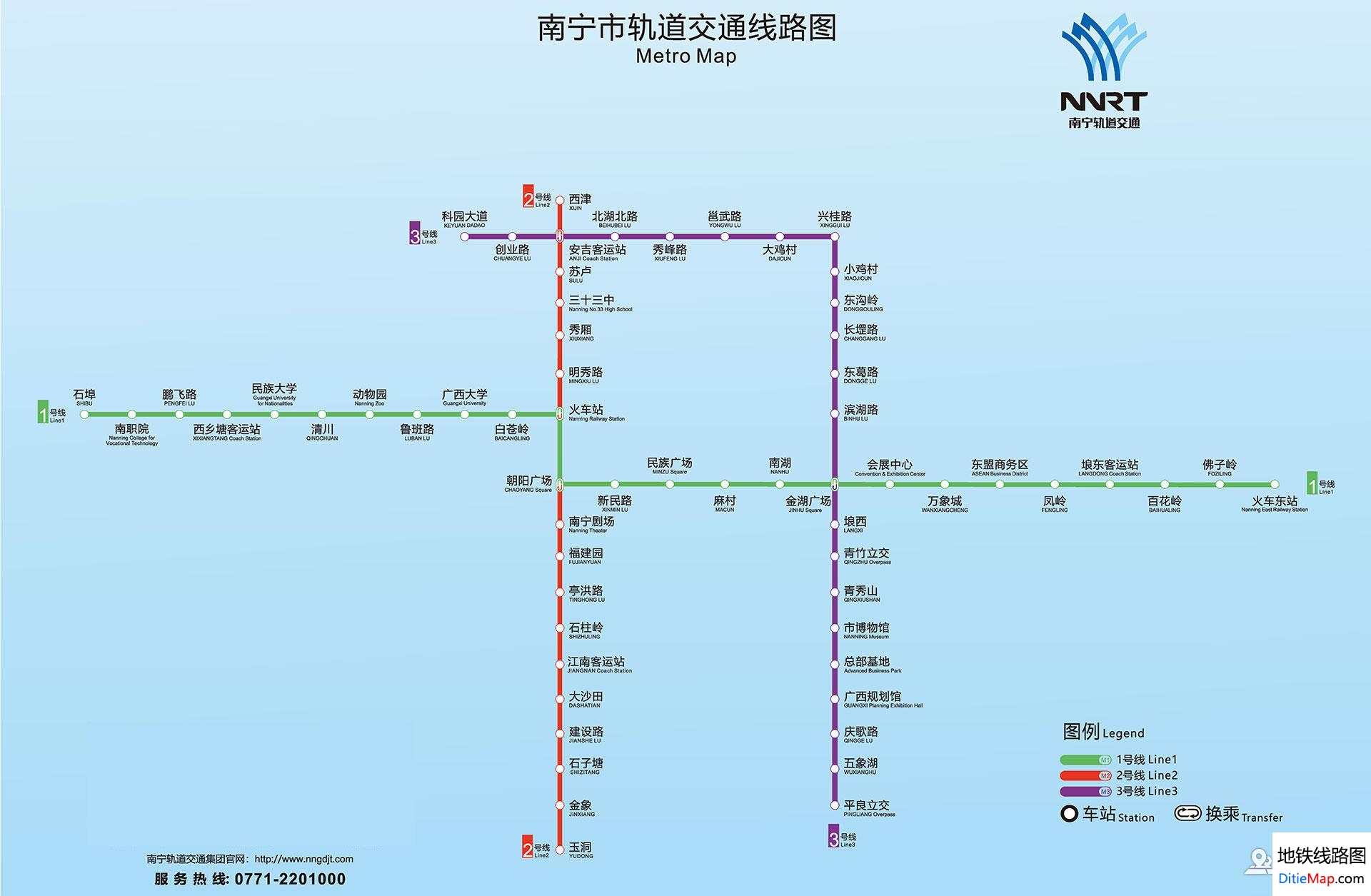 南宁轨道交通线路图（2021 / 运营版） - 知乎