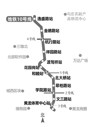 杭州地铁10号线站名定了 来看看你家门口是什么站