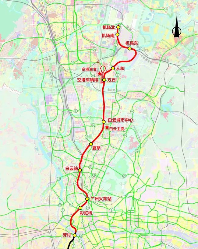 广州地铁22号线北延段开工在即，工期6年！